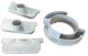 GREY SHALLOW ACC.KIT ( 2 END CAPS + OUTLET )