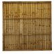 6'x6' Featheredge Fence Panel Fully Framed - Pressure Treated Brown