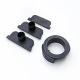 BLACK SHALLOW ACC.KIT (2 END CAPS + OUTLET)